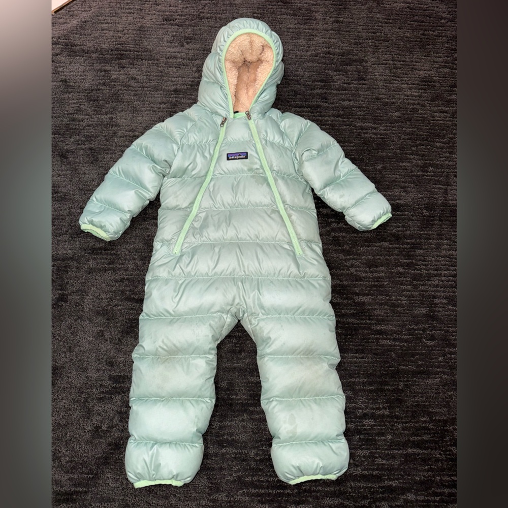 Hi- loft Patagonia Down Bunting - Mint Green 6-12mon